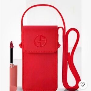 Armani Beauty Red Mini Vanity Bag gift with purchase